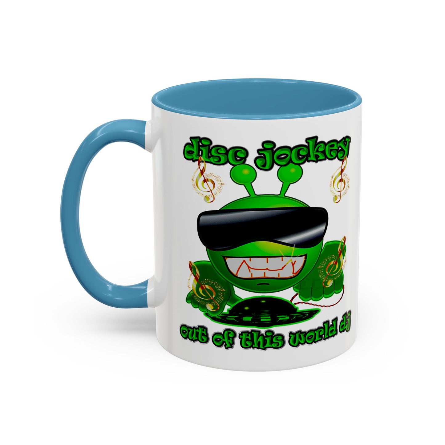 disc jockey - Accent Mug (white)
