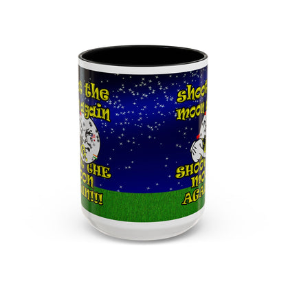 shoot the moon again - Accent Mug ('snoops' background)