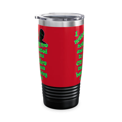 noticed you noticing - Ringneck Tumbler, 20oz (dark red)