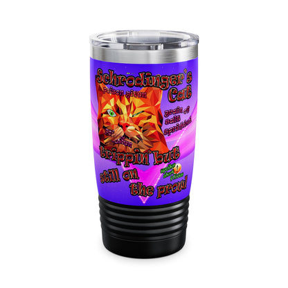 schrodinger's cat - Ringneck Tumbler, 20oz (purple-pink wave)