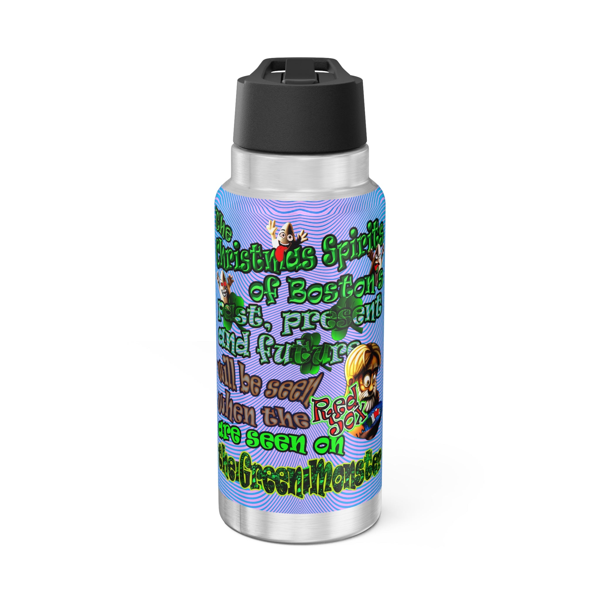 christmas spirits of boston - Gator Tumbler, 32oz  (light blue-purple wave)