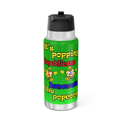 popping like popcorn - Gator Tumbler, 32oz  (logo green)