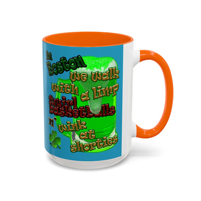 celtics logo - Accent Mug (turquoise)