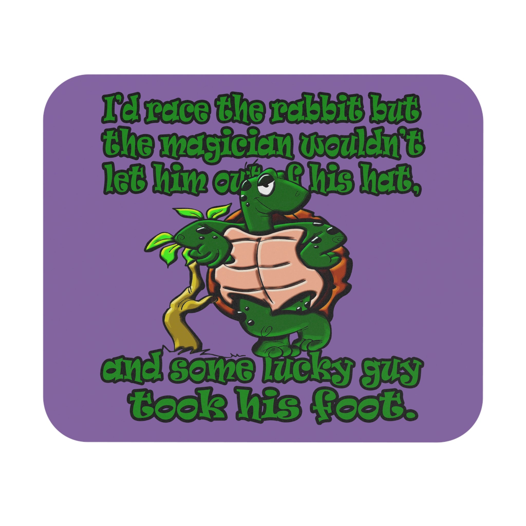 turtle race - Mouse Pad (Rectangle) (light purple)