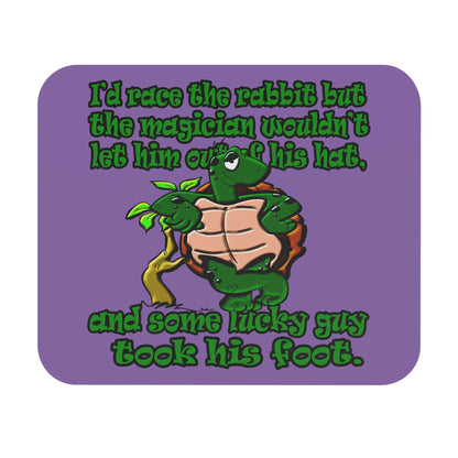 turtle race - Mouse Pad (Rectangle) (light purple)