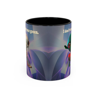 I don't care that your grey - Accent Mug (grey-pink wave)