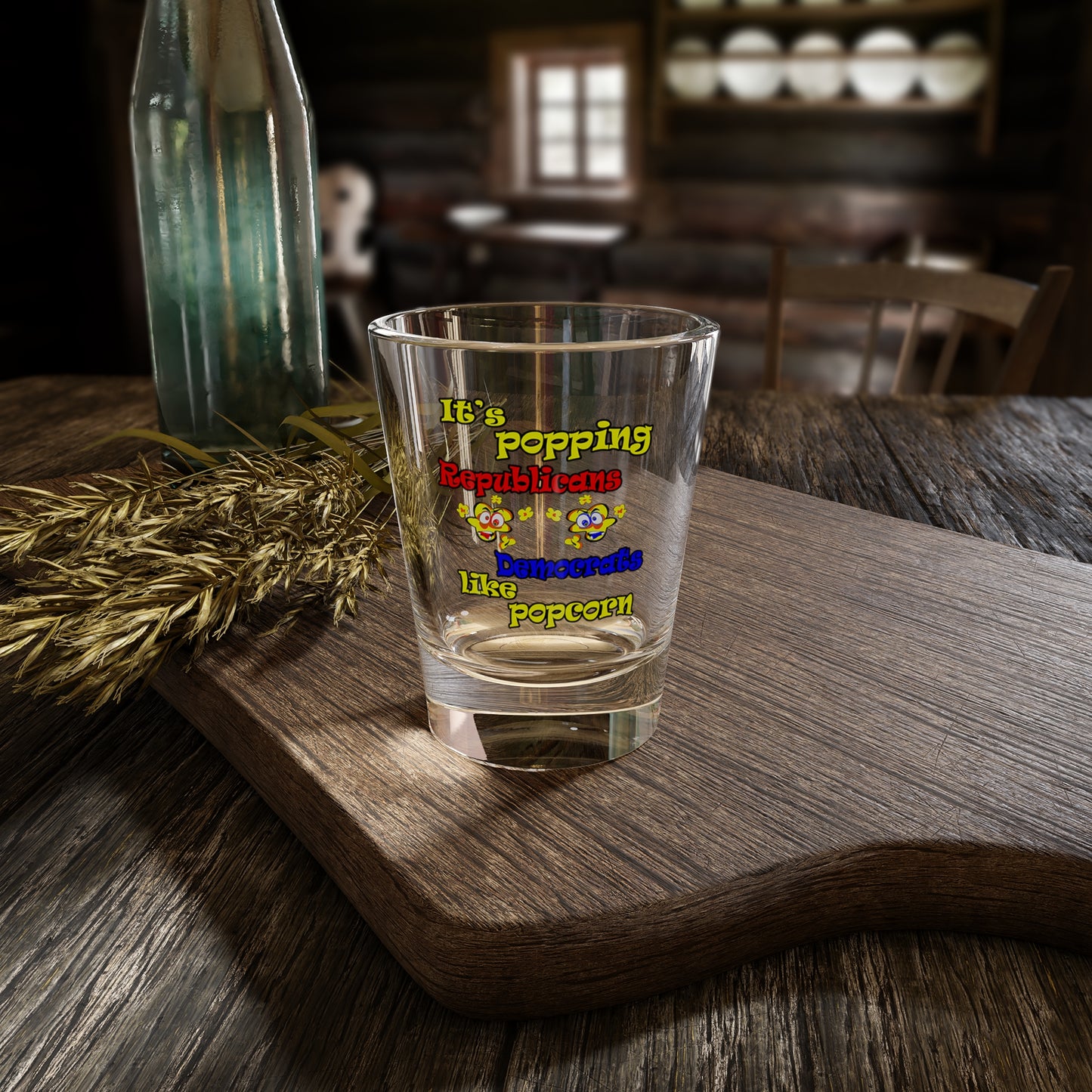 popping like popcorn - Shot Glass