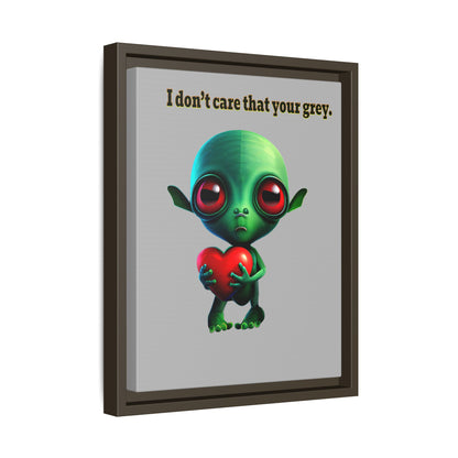 I don't care that your grey - framed canvas art (light grey)