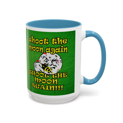 shoot the moon again - Accent Mug (green turf)