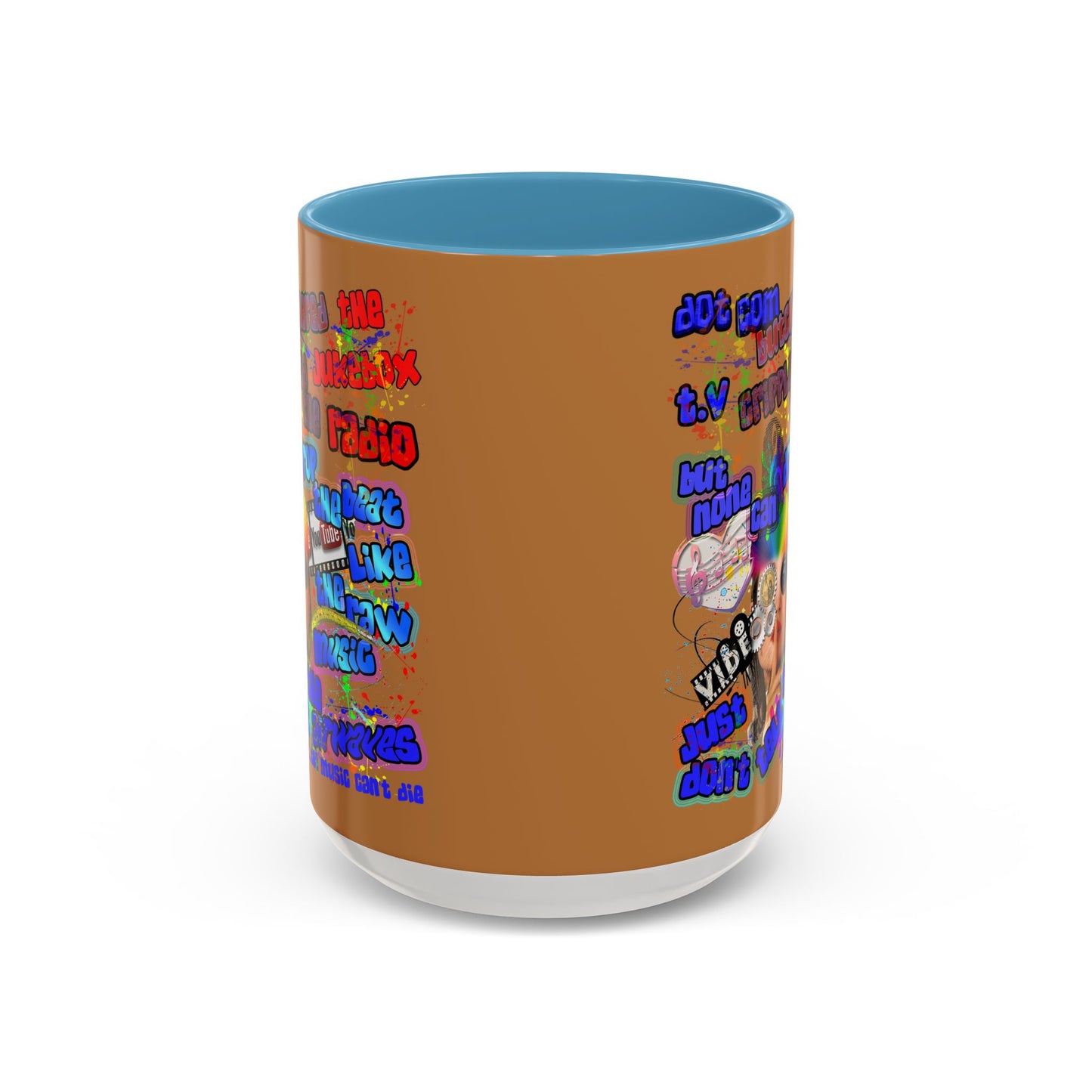 drop the beat - Accent Mug (light brown)