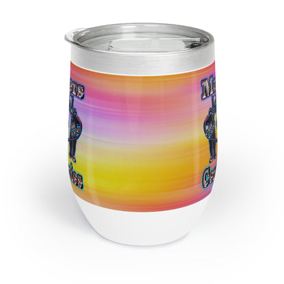em cee squared - Chill Wine Tumbler (color blur)