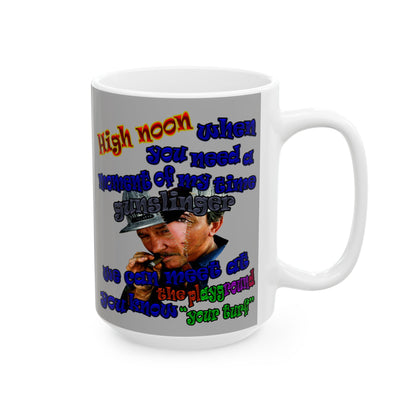 high noon - White Mug (light grey)