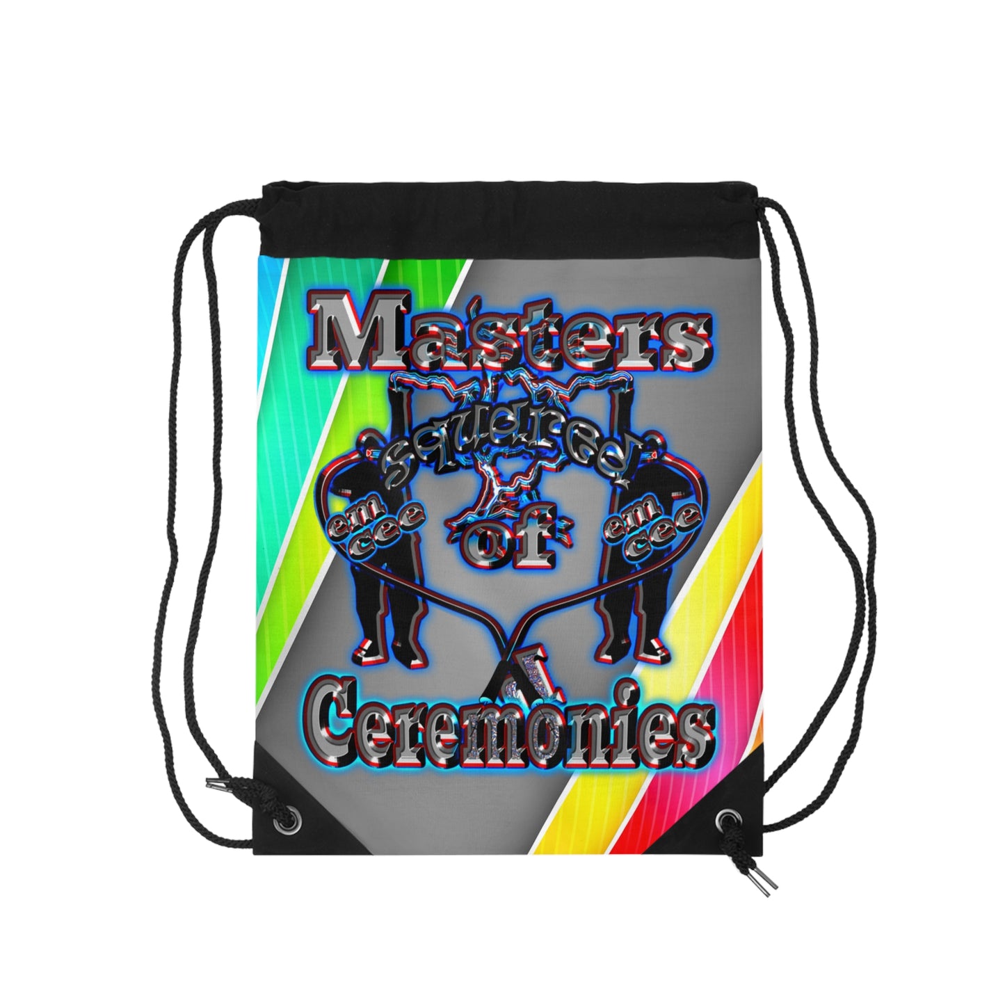 em cee squared - Drawstring Bag (rainbow split)