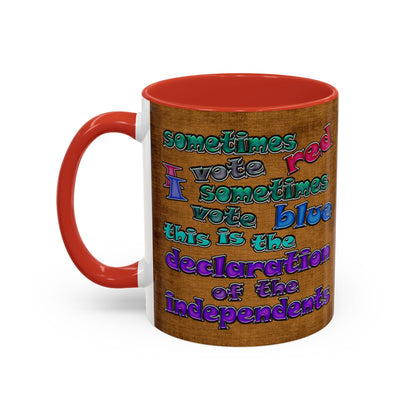 declaration of the independents - Accent Mug (brown papyrus)
