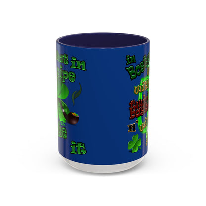 celtics logo - Accent Mug (dark blue)