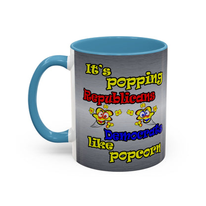 popping like popcorn - Accent Mug (brushed nickel)