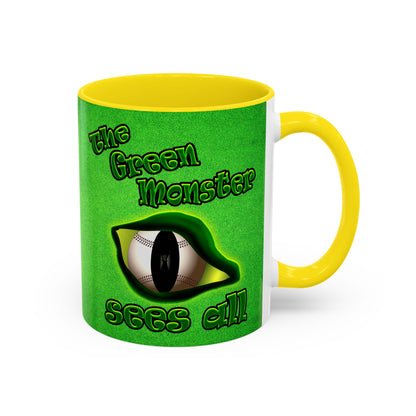 green monster - Accent Mug (green turf)