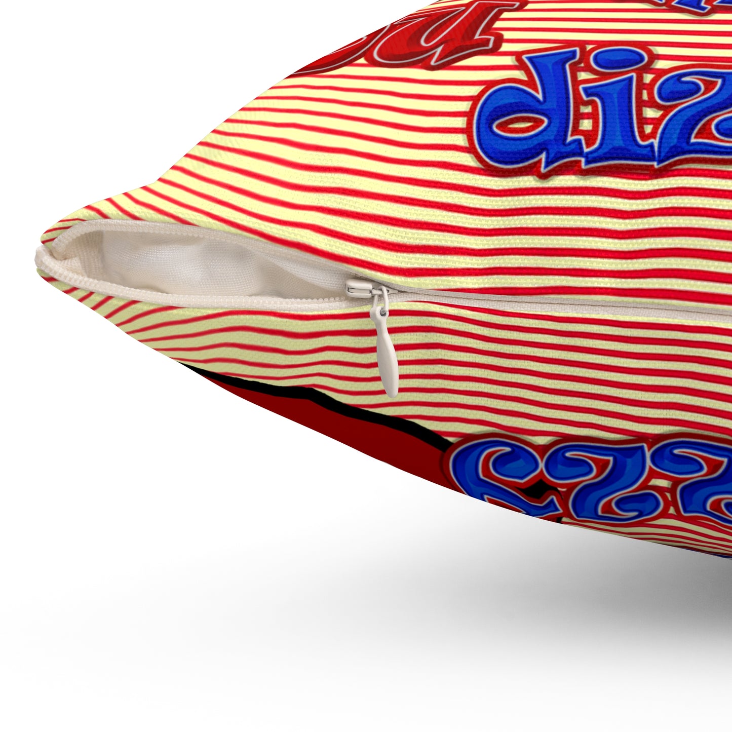 santa's shoes - Spun Polyester Square Pillow - (yellow-orange wave)