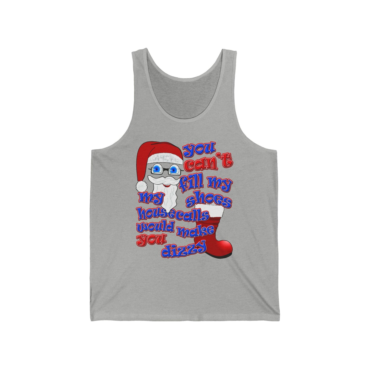 santa's shoes - Unisex Jersey Tank