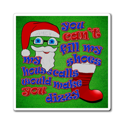 santa's shoes - Magnets - (green turf)