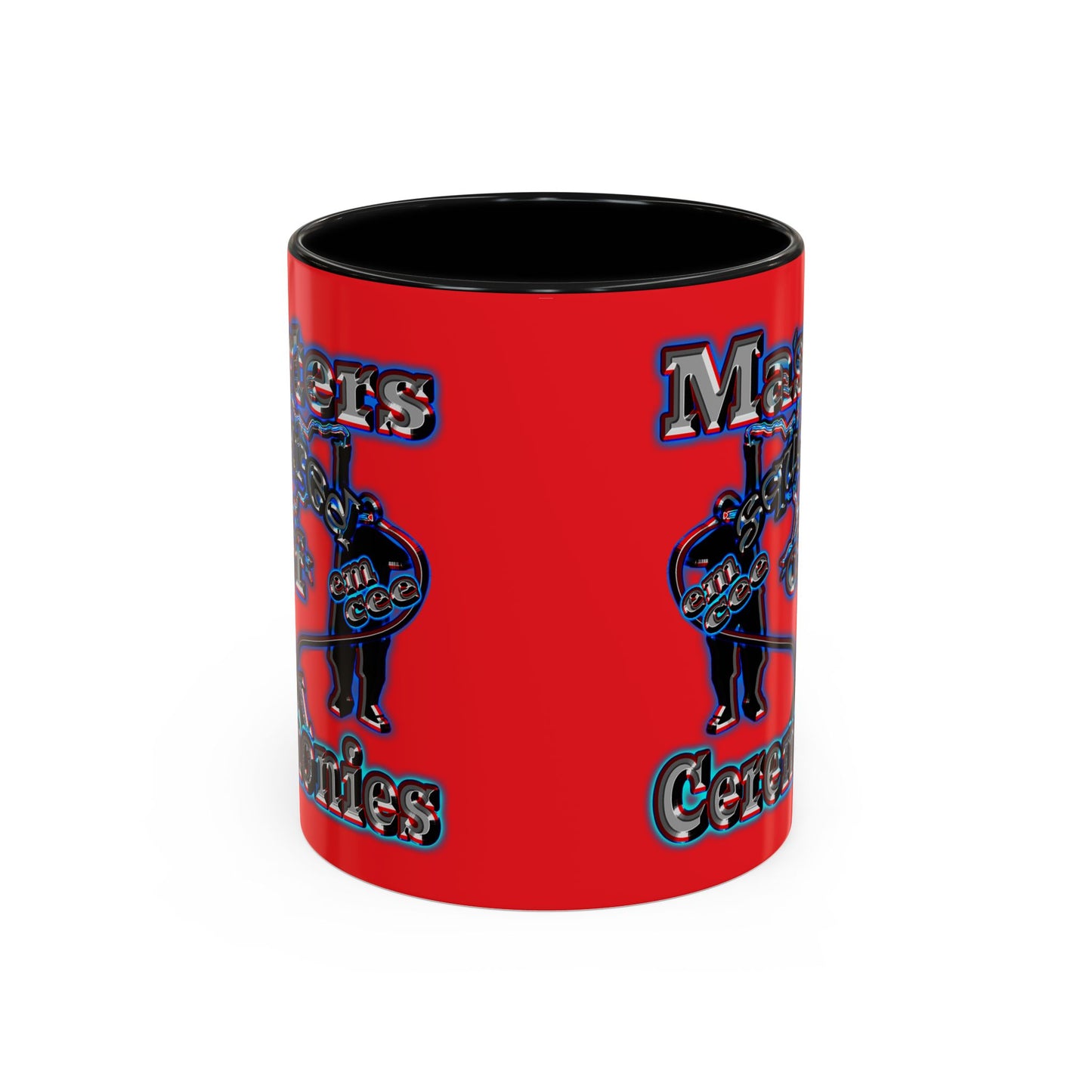 em cee squared - Accent Mug (red)