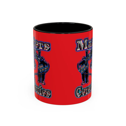 em cee squared - Accent Mug (red)