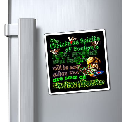 christmas spirits of boston - Magnets - (black)