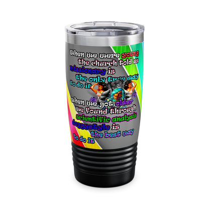 doggystyle - Ringneck Tumbler, 20oz (rainbow split)