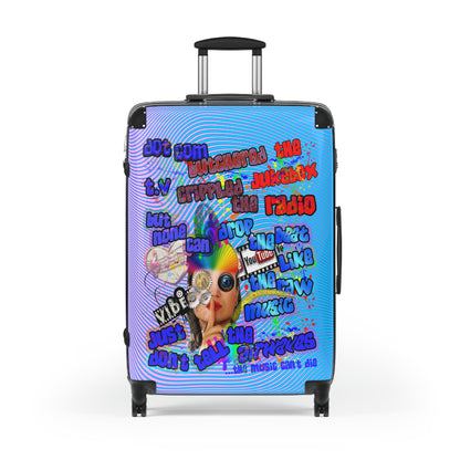 drop the beat - Suitcase (light blue-purple wave)