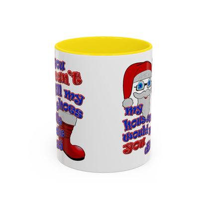 santa's shoes - Accent Mug (white)