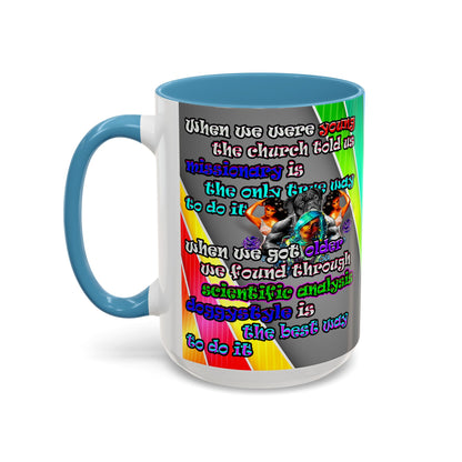 doggystyle - Accent Mug (rainbow split)