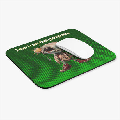 I don't care that your green - Mouse Pad (Rectangle) (logo green)