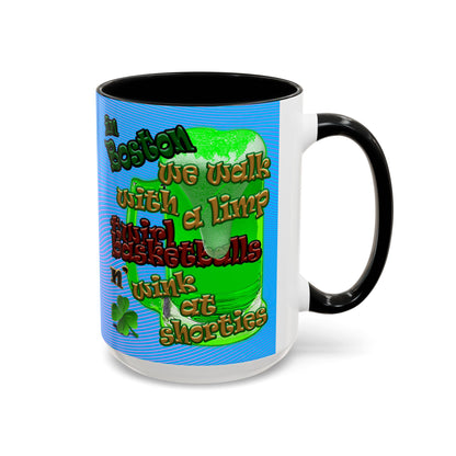 celtics logo - Accent Mug (light blue-purple wave)