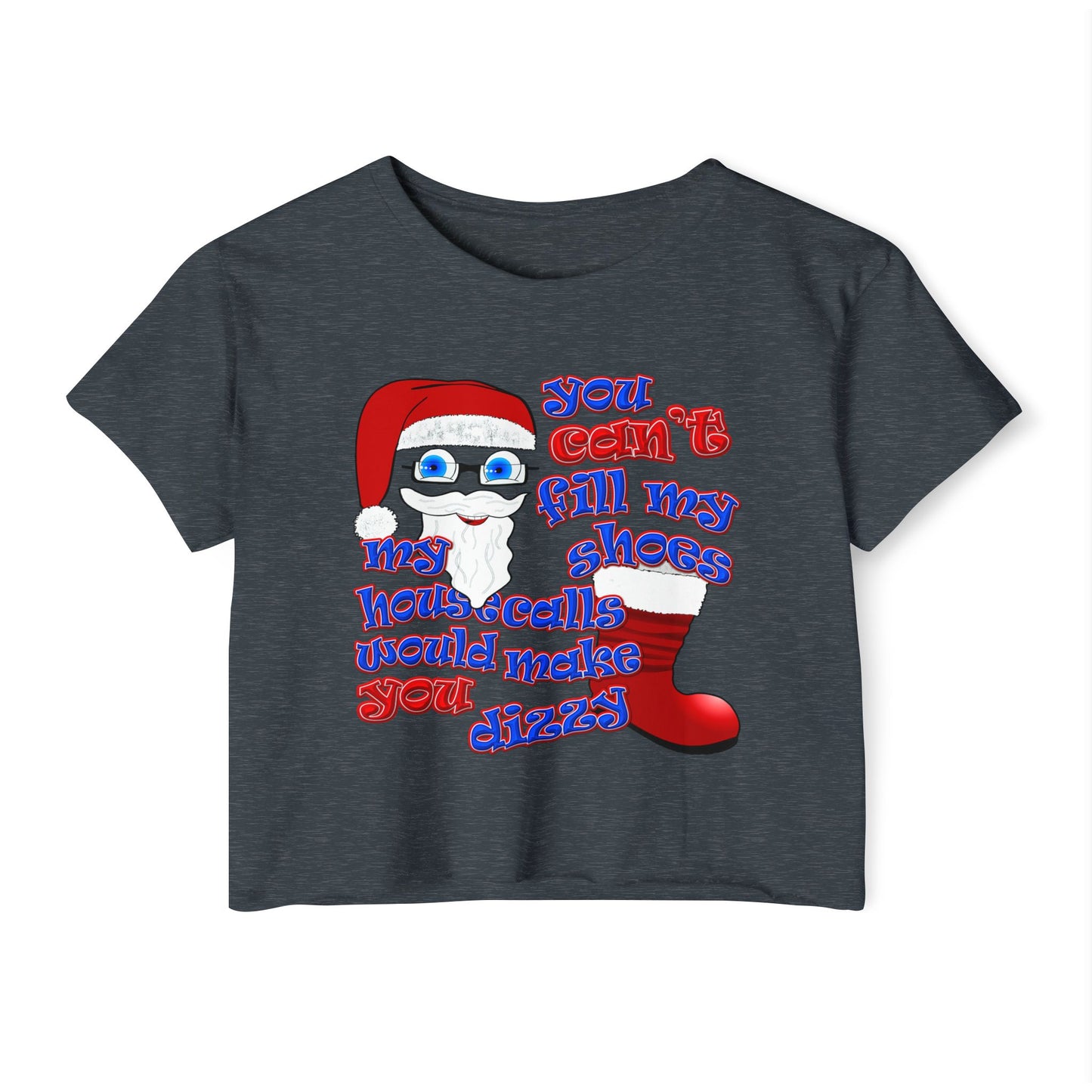 santa's shoes - Women's Festival Crop Top