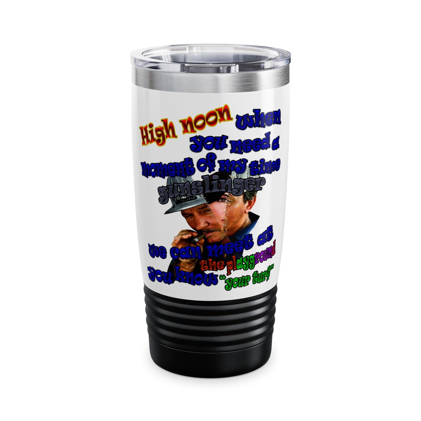 high noon - Ringneck Tumbler, 20oz (white)