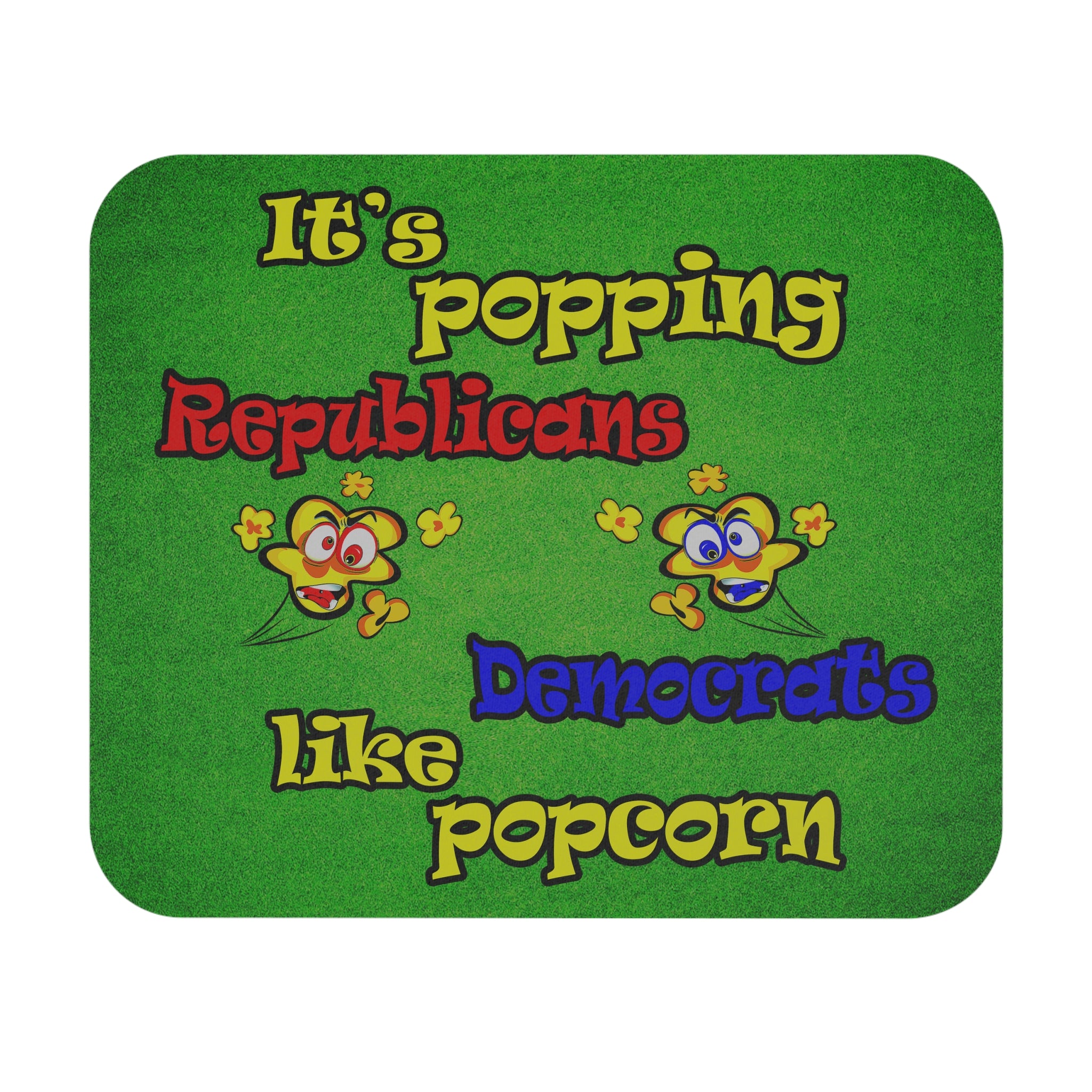 popping like popcorn - Mouse Pad (Rectangle) (green turf)