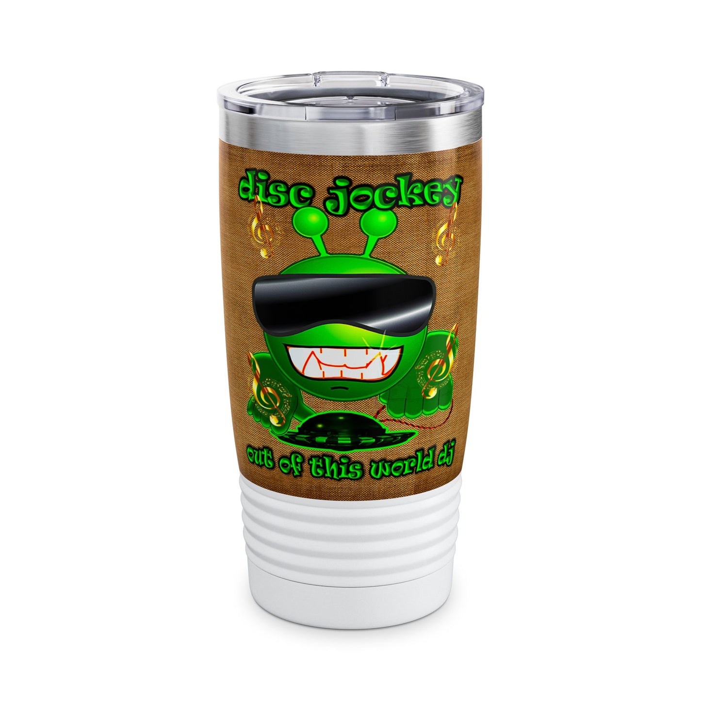 disc jockey - Ringneck Tumbler, 20oz (brown papyrus)