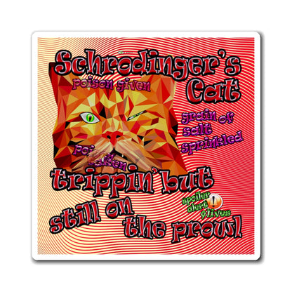 schrodinger's cat - Magnets - (yellow-orange wave)