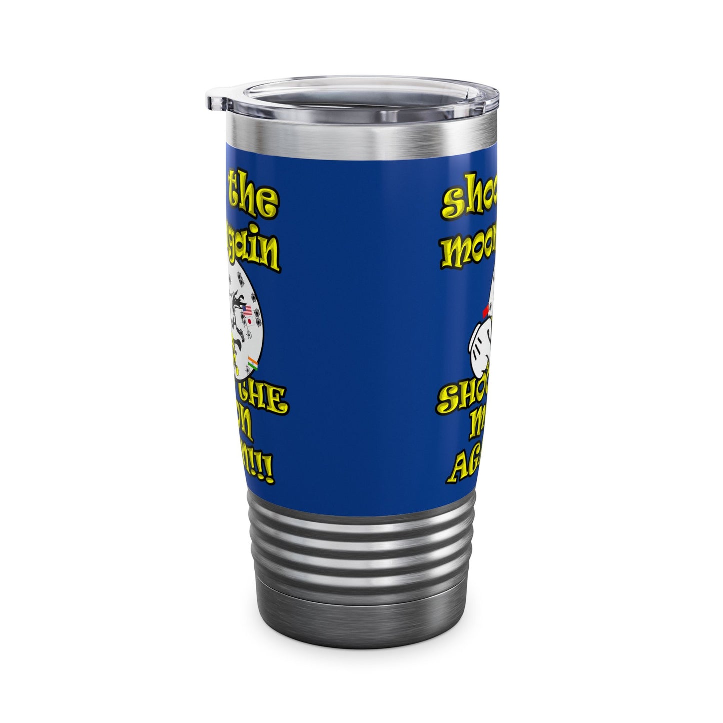 shoot the moon again - Ringneck Tumbler, 20oz (dark blue)