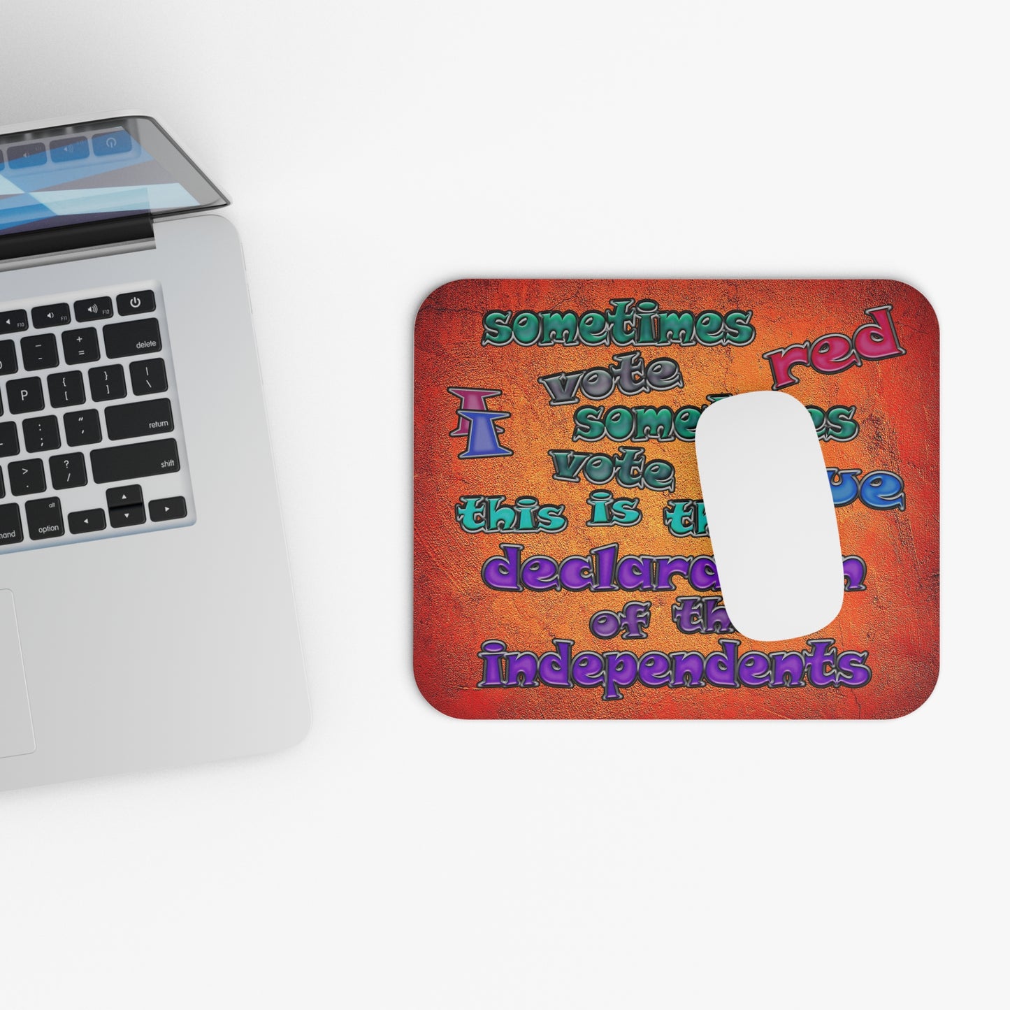 declaration of the independents - Mouse Pad (Rectangle) (burnt orange)