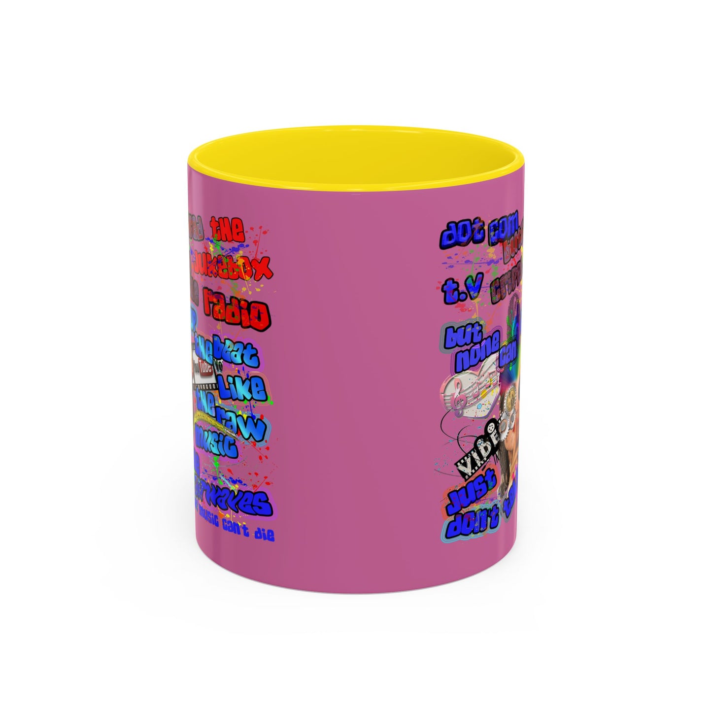 drop the beat - Accent Mug (light pink)