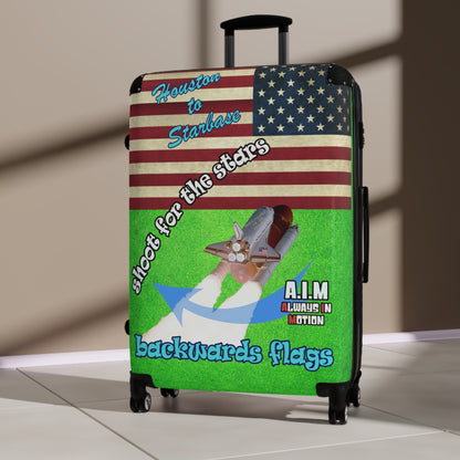 shoot for the stars - Suitcase (green turf)