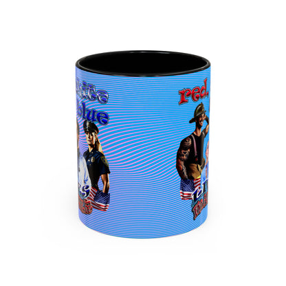 rw&b lives matter - Accent Mug (light blue-purple wave)