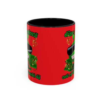 disc jockey - Accent Mug (red)