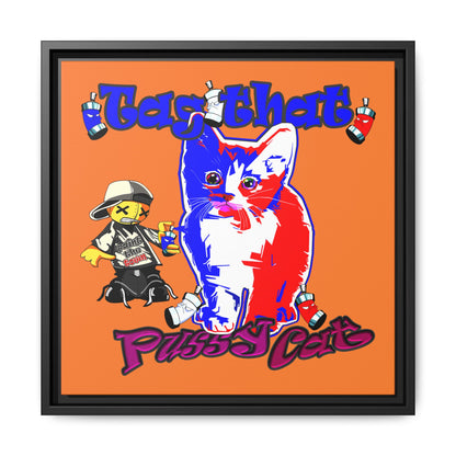 tag that - framed canvas art (crusta)