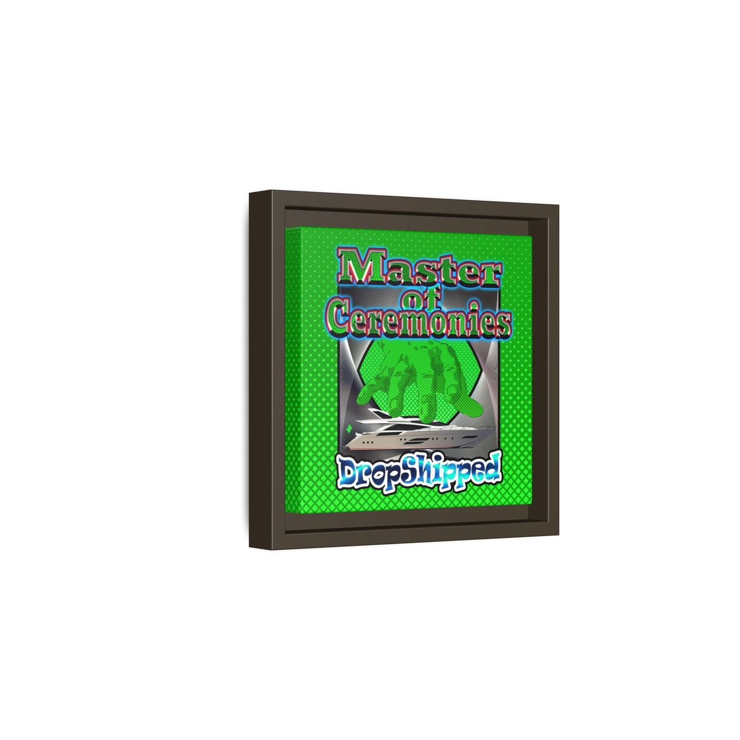logo - framed canvas art (logo green)