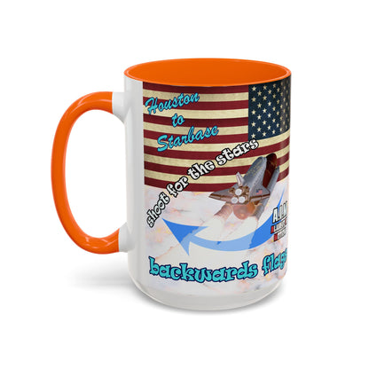 shoot for the stars - Accent Mug (white marble)