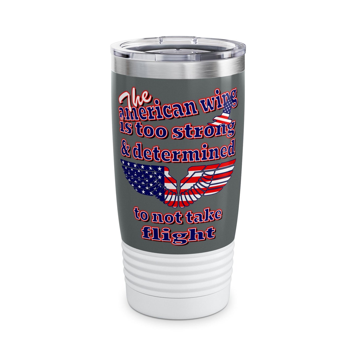 american wing - Ringneck Tumbler, 20oz (dark grey)