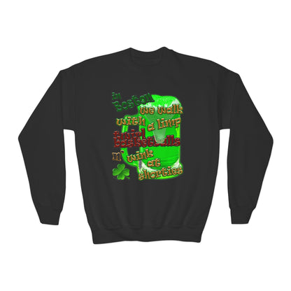 celtics logo - Youth Crewneck Sweatshirt