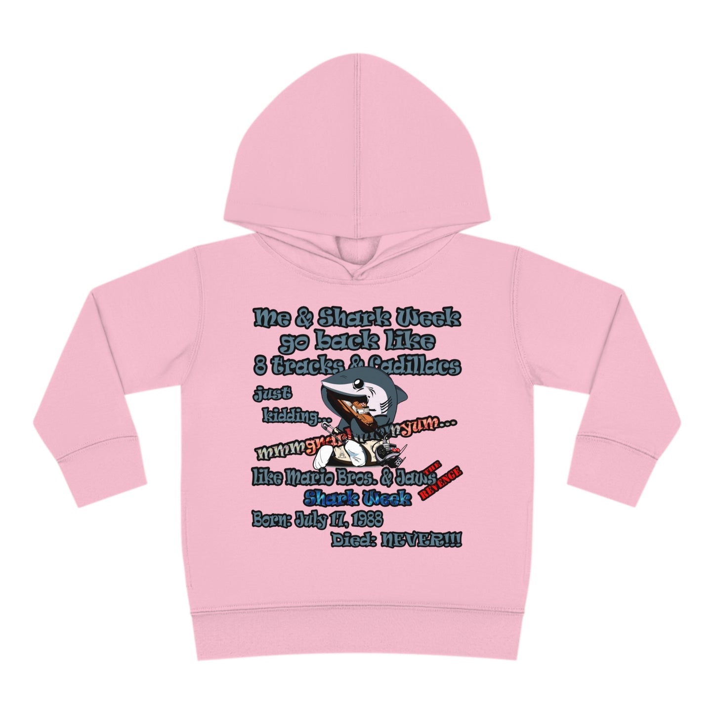 shark week - Toddler Pullover Fleece Hoodie